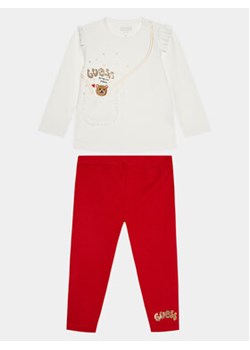 Guess Komplet bluzka i spodnie A3BG20 K83S0 Écru Regular Fit ze sklepu MODIVO w kategorii Legginsy niemowlęce - zdjęcie 168603533