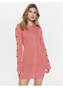 Patrizia Pepe Sukienka dzianinowa 8A1061/K9J5-R765 Różowy Slim Fit ze sklepu MODIVO w kategorii Sukienki - zdjęcie 168603600
