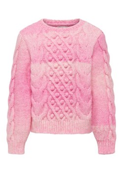 Kids ONLY Sweter 15296492 Różowy Regular Fit ze sklepu MODIVO w kategorii Swetry dziewczęce - zdjęcie 168604120