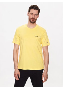 Champion T-Shirt 218539 Żółty Regular Fit ze sklepu MODIVO w kategorii T-shirty męskie - zdjęcie 168604434