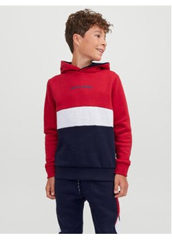 Jack&Jones Junior Bluza 12237402 Czerwony Regular Fit ze sklepu MODIVO w kategorii Bluzy chłopięce - zdjęcie 168604451