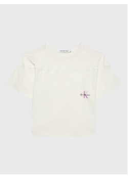 Calvin Klein Jeans T-Shirt IG0IG01859 Biały Relaxed Fit ze sklepu MODIVO w kategorii T-shirty chłopięce - zdjęcie 168604461