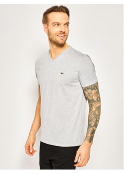 Lacoste T-Shirt TH6710 Szary Regular Fit ze sklepu MODIVO w kategorii T-shirty męskie - zdjęcie 168604534