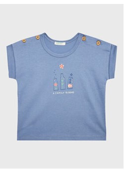 United Colors Of Benetton T-Shirt 3096A102A Niebieski Regular Fit ze sklepu MODIVO w kategorii Koszulki niemowlęce - zdjęcie 168604564