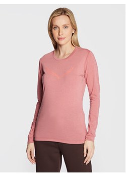 Salewa Bluzka Solidlogo Dry 27341 Różowy Regular Fit ze sklepu MODIVO w kategorii Bluzki damskie - zdjęcie 168605022