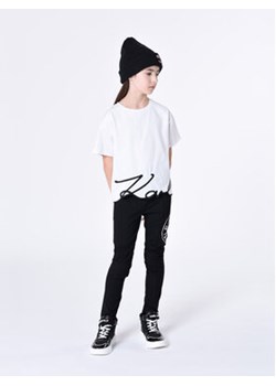 Karl Lagerfeld Kids T-Shirt Z15448 D Biały Regular Fit ze sklepu MODIVO w kategorii Bluzki dziewczęce - zdjęcie 168605152