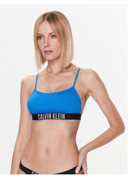 Calvin Klein Swimwear Góra od bikini KW0KW01965 Niebieski ze sklepu MODIVO w kategorii Stroje kąpielowe - zdjęcie 168605442