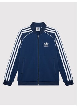 adidas Bluza adicolor Sst Track HK0298 Granatowy Regular Fit ze sklepu MODIVO w kategorii Bluzy chłopięce - zdjęcie 168605602