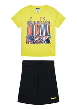 Diadora Komplet t-shirt i szorty sportowe Logo Drip 102.177131 Żółty Regular Fit ze sklepu MODIVO w kategorii Komplety chłopięce - zdjęcie 168606164