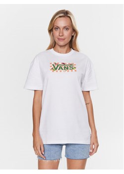 Vans T-Shirt Fruit Checkboard VN0003V8 Biały Regular Fit ze sklepu MODIVO w kategorii Bluzki damskie - zdjęcie 168606291