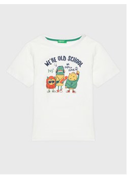 United Colors Of Benetton T-Shirt 3096G107F Biały Regular Fit ze sklepu MODIVO w kategorii T-shirty chłopięce - zdjęcie 168606481