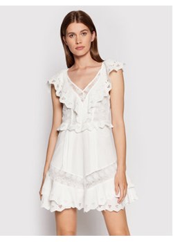 IRO Sukienka letnia Rioja AQ537 Biały Regular Fit ze sklepu MODIVO w kategorii Sukienki - zdjęcie 168606554