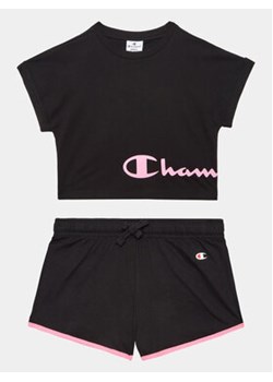 Champion Komplet t-shirt i spodenki 404624 Czarny Regular Fit ze sklepu MODIVO w kategorii Komplety dziewczęce - zdjęcie 168607094