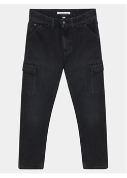 Calvin Klein Jeans Jeansy IB0IB01908 Czarny Regular Fit ze sklepu MODIVO w kategorii Spodnie chłopięce - zdjęcie 168607180
