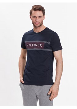 Tommy Hilfiger T-Shirt Brand Love Chest MW0MW30035 Granatowy Slim Fit ze sklepu MODIVO w kategorii T-shirty męskie - zdjęcie 168607191