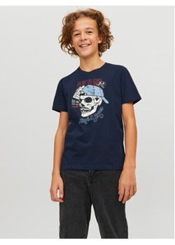 Jack&Jones Junior T-Shirt 12230630 Granatowy Regular Fit ze sklepu MODIVO w kategorii T-shirty chłopięce - zdjęcie 168607332