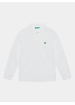 United Colors Of Benetton Polo 3089C300Z Biały Regular Fit ze sklepu MODIVO w kategorii T-shirty chłopięce - zdjęcie 168607650