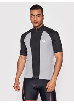 FDX Koszulka rowerowa Race Stripe 1080 Szary Slim Fit ze sklepu MODIVO w kategorii T-shirty męskie - zdjęcie 168607701