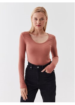 Calvin Klein Bluzka K20K205726 Beżowy Slim Fit ze sklepu MODIVO w kategorii Bluzki damskie - zdjęcie 168607763