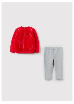OVS Komplet bluza i legginsy 1368863 Czerwony Regular Fit ze sklepu MODIVO w kategorii Komplety niemowlęce - zdjęcie 168608220