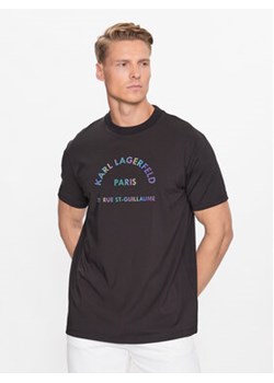 KARL LAGERFELD T-Shirt 755062 533233 Czarny Regular Fit ze sklepu MODIVO w kategorii T-shirty męskie - zdjęcie 168608374