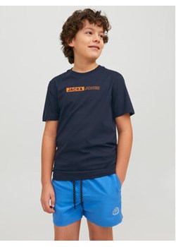 Jack&Jones Junior T-Shirt 12225316 Granatowy Regular Fit ze sklepu MODIVO w kategorii T-shirty chłopięce - zdjęcie 168608641