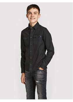 Jack&Jones Junior Koszula Sheridan 12148417 Czarny Regular Fit ze sklepu MODIVO w kategorii Koszule chłopięce - zdjęcie 168609094