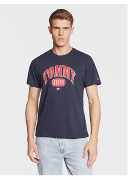 Tommy Jeans T-Shirt Entry DM0DM15675 Granatowy Regular Fit ze sklepu MODIVO w kategorii T-shirty męskie - zdjęcie 168610093