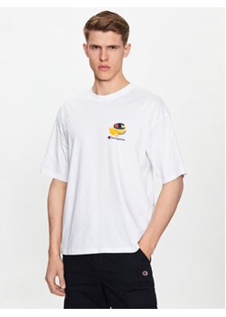Champion T-Shirt 218632 Biały Regular Fit ze sklepu MODIVO w kategorii T-shirty męskie - zdjęcie 168610283