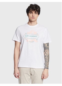 Guess T-Shirt Logo M3GI61 K9RM1 Biały Slim Fit ze sklepu MODIVO w kategorii T-shirty męskie - zdjęcie 168610632