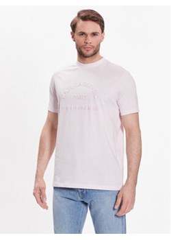 KARL LAGERFELD T-Shirt Crew Neck 755053 532224 Różowy Regular Fit ze sklepu MODIVO w kategorii T-shirty męskie - zdjęcie 168610712