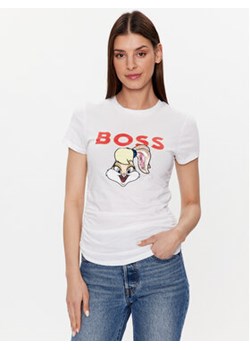 Boss T-Shirt 50484941 Biały Slim Fit ze sklepu MODIVO w kategorii Bluzki damskie - zdjęcie 168610823