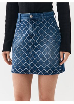 Guess Spódnica jeansowa Carlie W3YD0Q D55H1 Niebieski Regular Fit ze sklepu MODIVO w kategorii Spódnice - zdjęcie 168610902