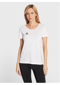 Le Coq Sportif T-Shirt 2020716 Biały Regular Fit ze sklepu MODIVO w kategorii Bluzki damskie - zdjęcie 168611160