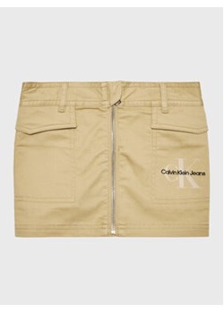 Calvin Klein Jeans Spódnica Monogram IG0IG01824 Beżowy Regular Fit ze sklepu MODIVO w kategorii Spódnice dziewczęce - zdjęcie 168611544
