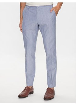 Boss Spodnie materiałowe 50489421 Niebieski Slim Fit ze sklepu MODIVO w kategorii Spodnie męskie - zdjęcie 168611651