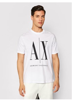 Armani Exchange T-Shirt 8NZTPA ZJH4Z 5100 Biały Regular Fit ze sklepu MODIVO w kategorii T-shirty męskie - zdjęcie 168611754