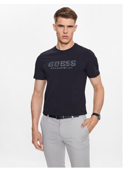 Guess T-Shirt M3YI26 J1314 Granatowy Slim Fit ze sklepu MODIVO w kategorii T-shirty męskie - zdjęcie 168611790