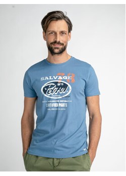 Petrol Industries T-Shirt M-1030-TSR700 Niebieski Regular Fit ze sklepu MODIVO w kategorii T-shirty męskie - zdjęcie 168612590