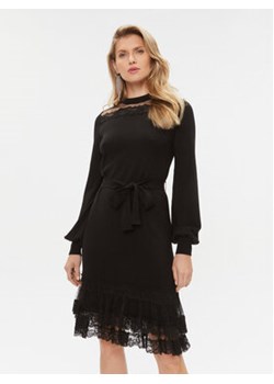 TWINSET Sukienka dzianinowa 232TT3481 Czarny Regular Fit ze sklepu MODIVO w kategorii Sukienki - zdjęcie 168612693