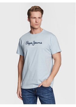 Pepe Jeans T-Shirt Eggo PM508208 Niebieski Regular Fit ze sklepu MODIVO w kategorii T-shirty męskie - zdjęcie 168612823