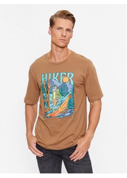 Jack&Jones T-Shirt 12235222 Brązowy Regular Fit ze sklepu MODIVO w kategorii T-shirty męskie - zdjęcie 168612872