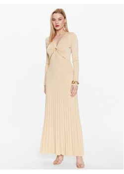 MICHAEL Michael Kors Sukienka wieczorowa MS381MV61R Złoty Slim Fit ze sklepu MODIVO w kategorii Sukienki - zdjęcie 168613354
