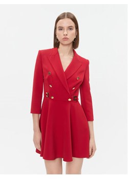 Elisabetta Franchi Sukienka koktajlowa AB-385-36E2-V580 Czerwony Regular Fit ze sklepu MODIVO w kategorii Sukienki - zdjęcie 168613453
