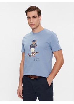 Polo Ralph Lauren T-Shirt 710853310027 Niebieski Slim Fit ze sklepu MODIVO w kategorii T-shirty męskie - zdjęcie 168614174