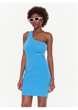 Calvin Klein Jeans Sukienka codzienna J20J220757 Niebieski Slim Fit ze sklepu MODIVO w kategorii Sukienki - zdjęcie 168614182