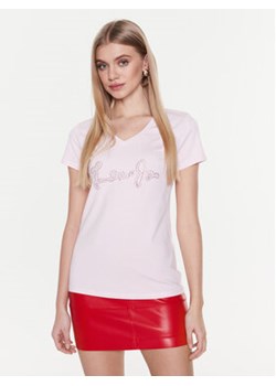 Liu Jo Sport T-Shirt TA3089 J5003 Różowy Regular Fit ze sklepu MODIVO w kategorii Bluzki damskie - zdjęcie 168614530