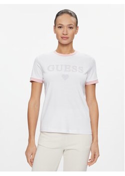 Guess T-Shirt Caryl V4RI04 K8FQ4 Biały Regular Fit ze sklepu MODIVO w kategorii Bluzki damskie - zdjęcie 168614660