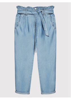 United Colors Of Benetton Spodnie materiałowe 4DA755FI0 Niebieski Regular Fit ze sklepu MODIVO w kategorii Spodnie dziewczęce - zdjęcie 168615040