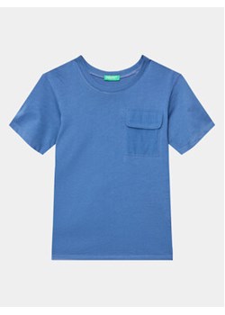 United Colors Of Benetton T-Shirt 3096G1097 Niebieski Regular Fit ze sklepu MODIVO w kategorii T-shirty chłopięce - zdjęcie 168615480